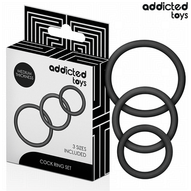 Set Anelli Silicone Addicted Toys per Prestazioni e Controllo